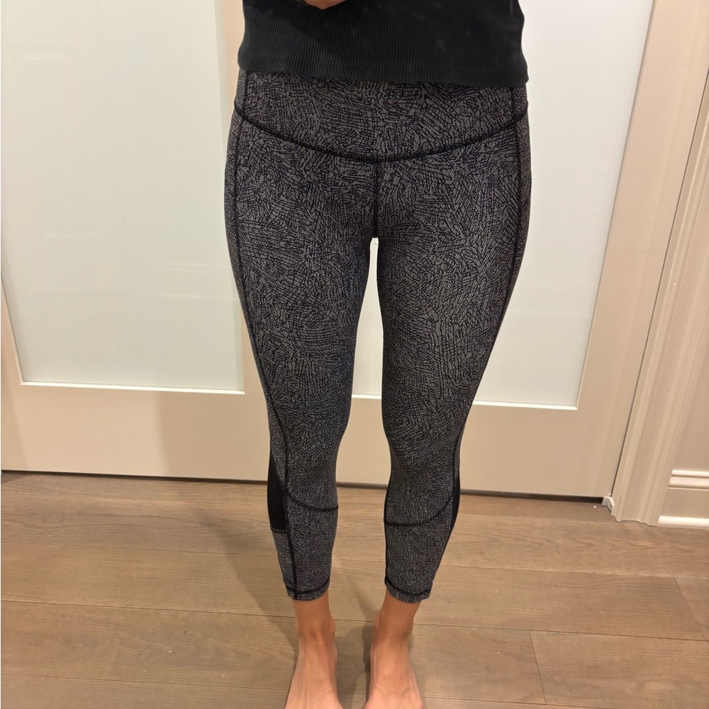 lululemon athletica Black and Gray Leggings